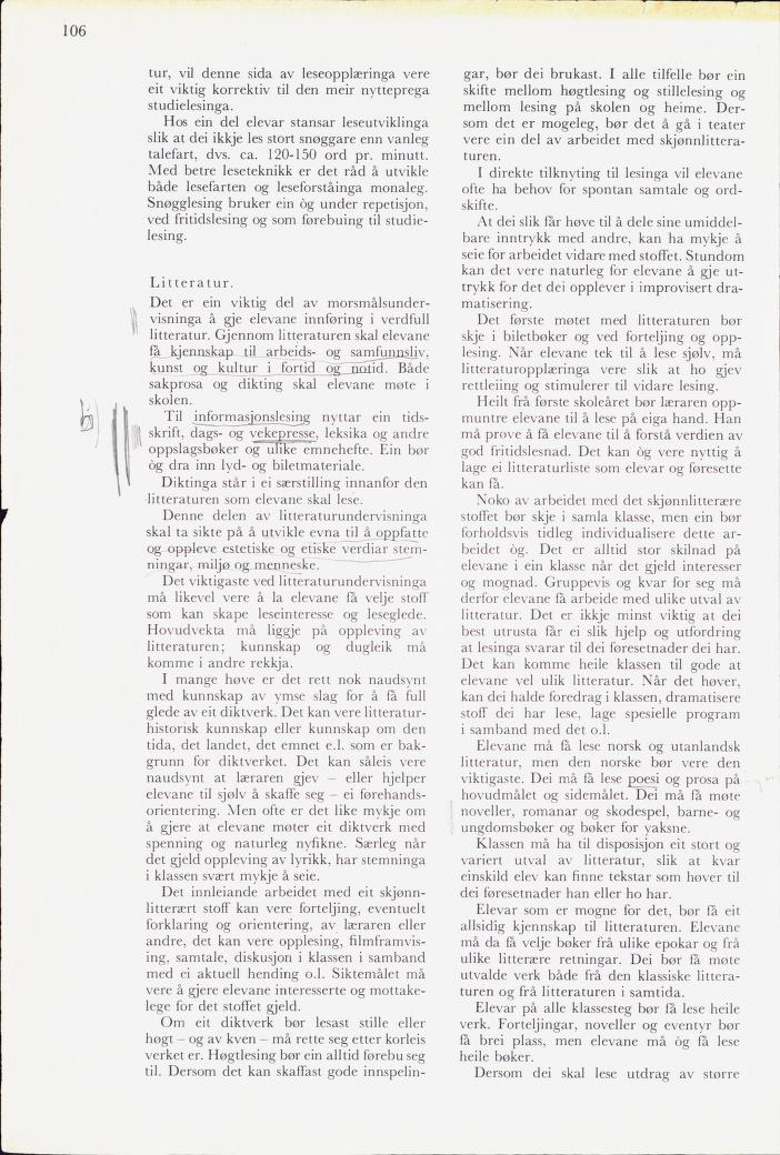 Skann 108 av Mønsterplanen 1974 · nynorsk