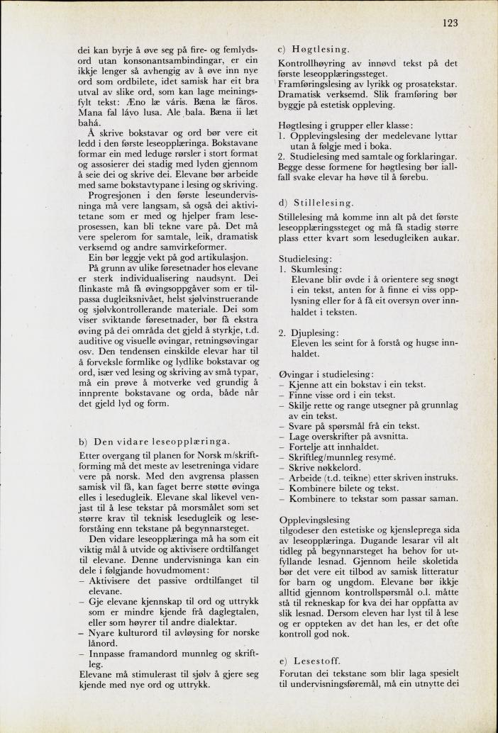 Skann 125 av Mønsterplanen 1974 · nynorsk