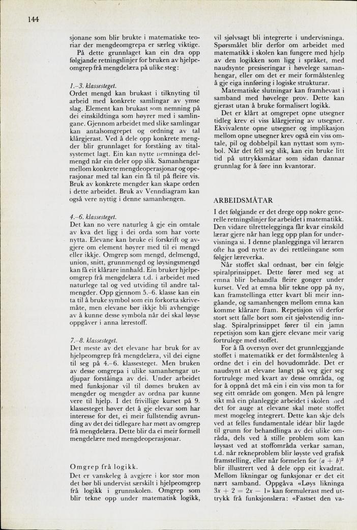 Skann 146 av Mønsterplanen 1974 · nynorsk