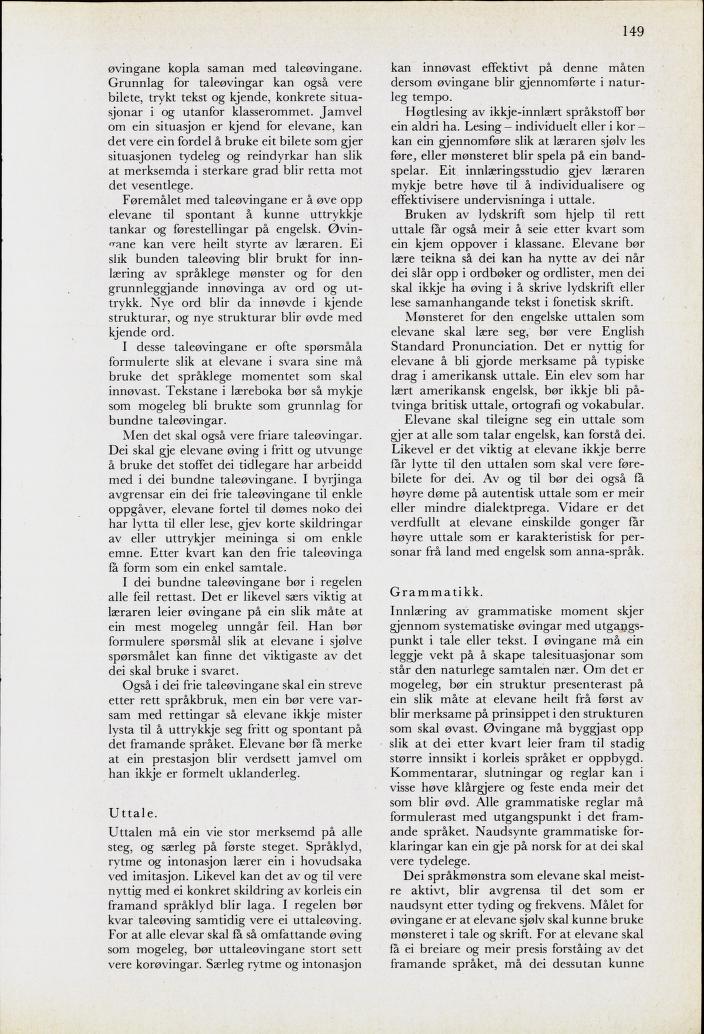 Skann 151 av Mønsterplanen 1974 · nynorsk