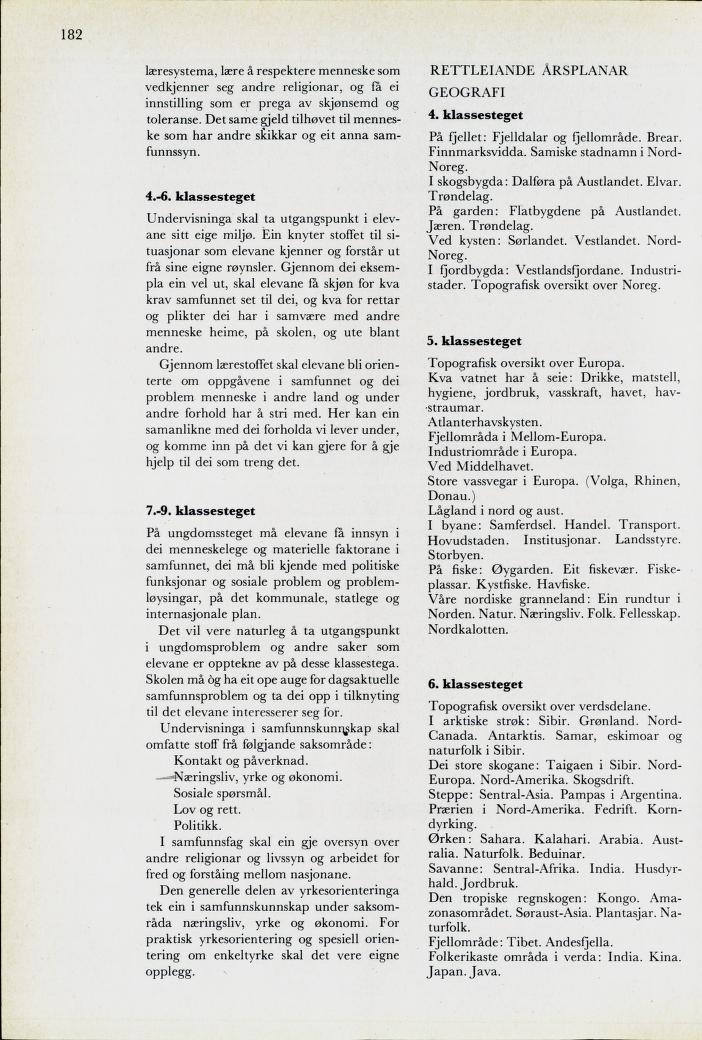 Skann 184 av Mønsterplanen 1974 · nynorsk
