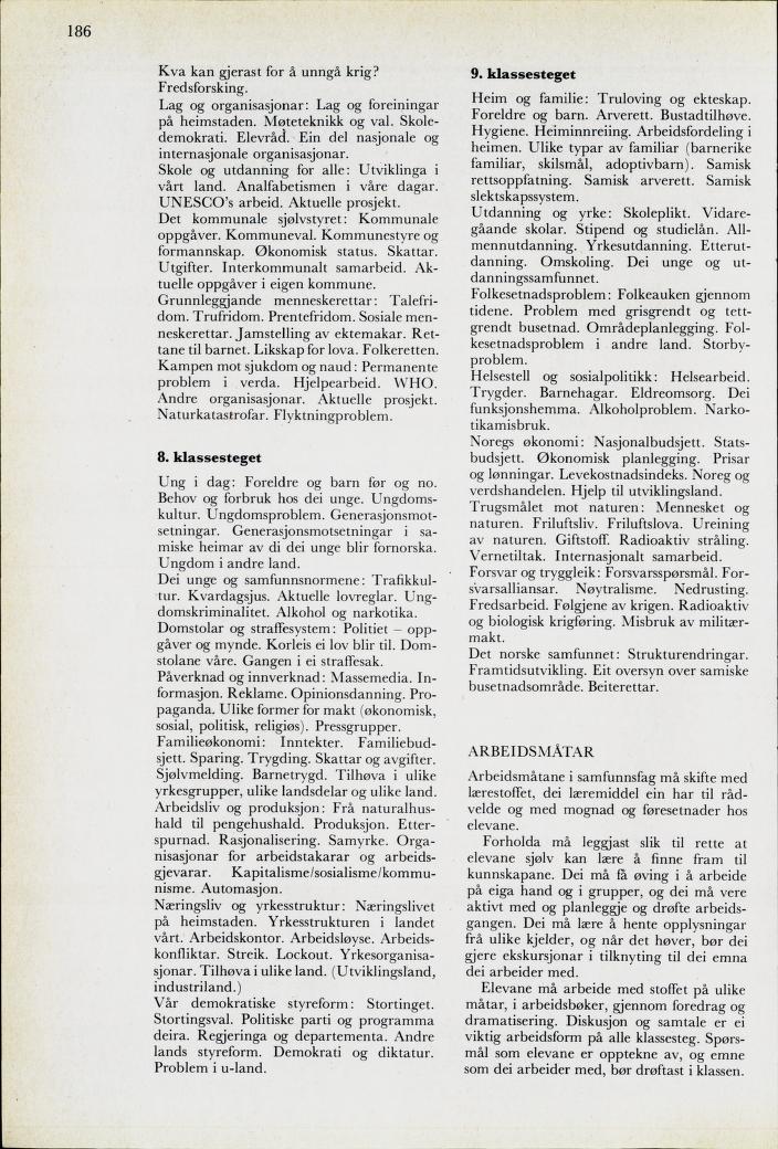 Skann 188 av Mønsterplanen 1974 · nynorsk