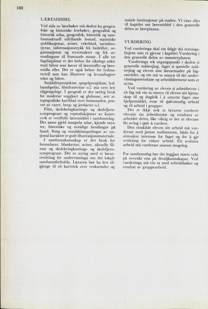 Skann 190 av Mønsterplanen 1974 · nynorsk