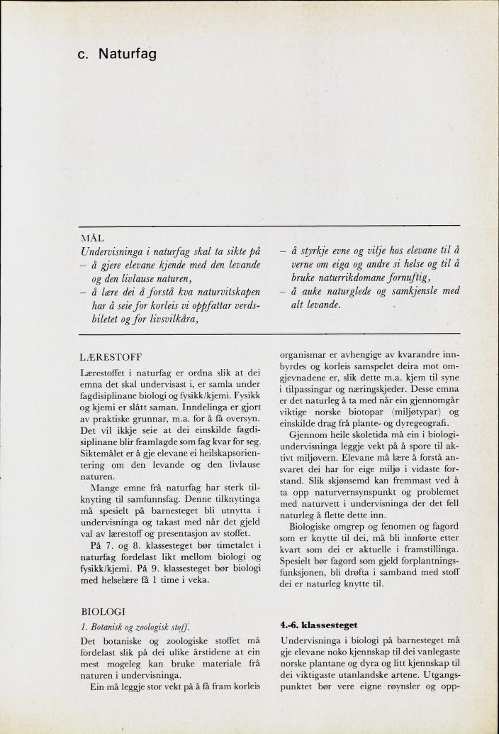 Skann 191 av Mønsterplanen 1974 · nynorsk