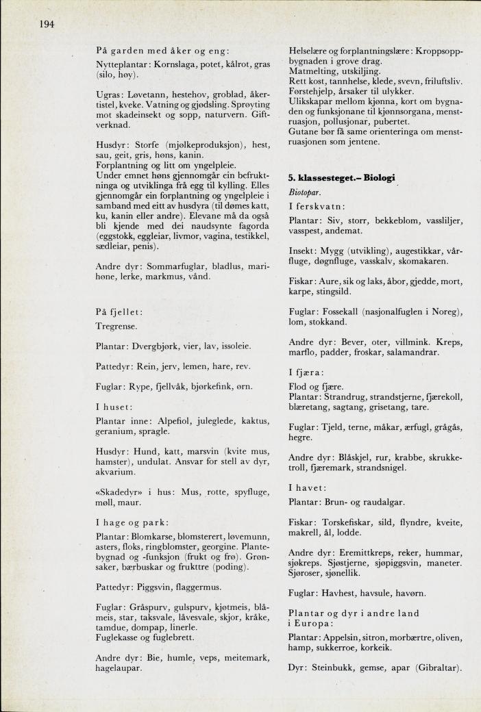 Skann 196 av Mønsterplanen 1974 · nynorsk