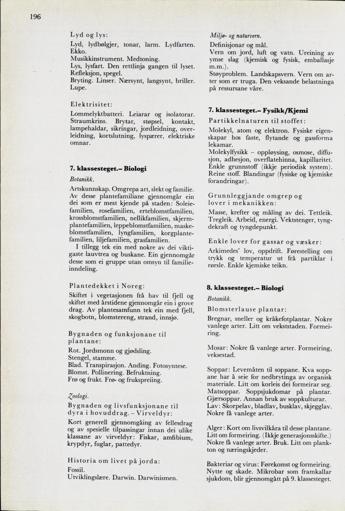 Skann 198 av Mønsterplanen 1974 · nynorsk
