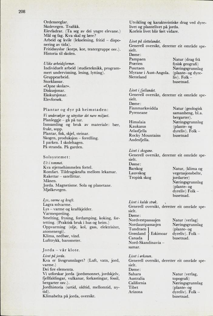 Skann 210 av Mønsterplanen 1974 · nynorsk