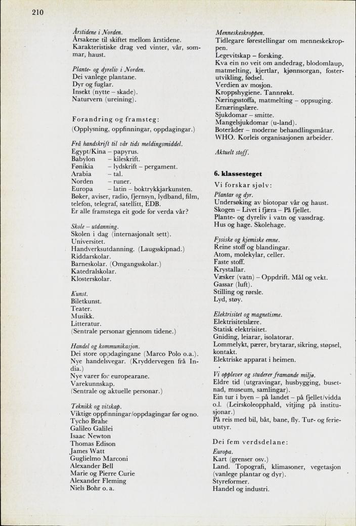 Skann 212 av Mønsterplanen 1974 · nynorsk