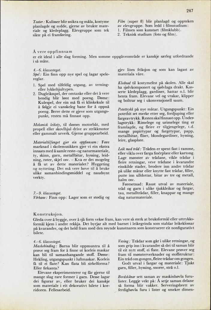 Skann 249 av Mønsterplanen 1974 · nynorsk