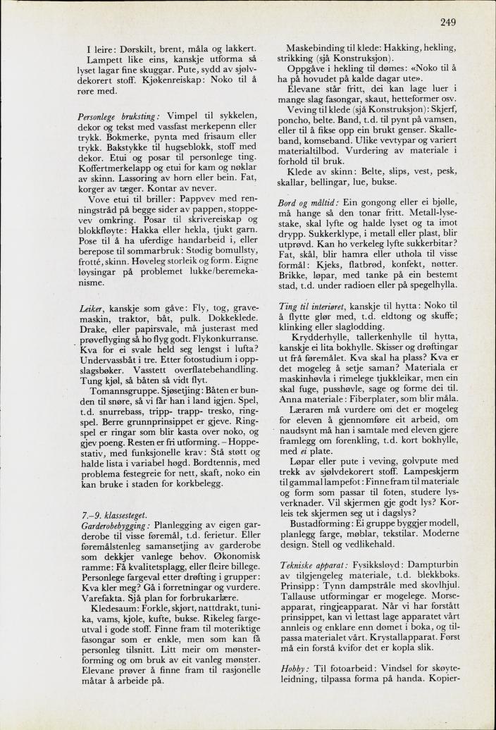 Skann 251 av Mønsterplanen 1974 · nynorsk