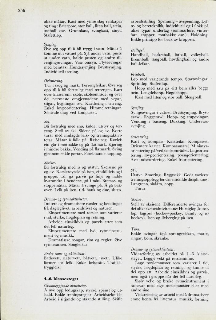 Skann 258 av Mønsterplanen 1974 · nynorsk
