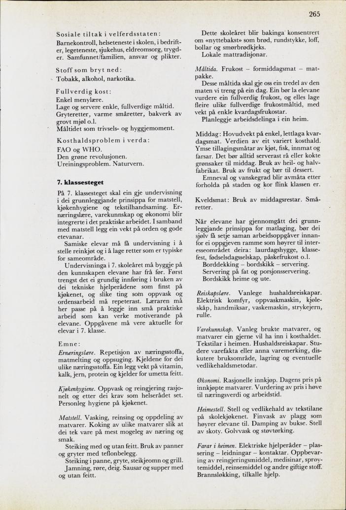 Skann 267 av Mønsterplanen 1974 · nynorsk