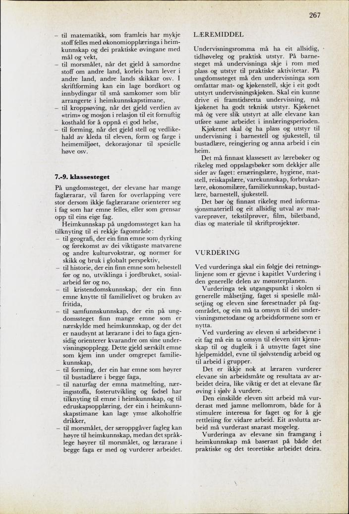Skann 269 av Mønsterplanen 1974 · nynorsk