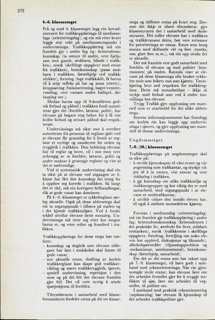 Skann 274 av Mønsterplanen 1974 · nynorsk