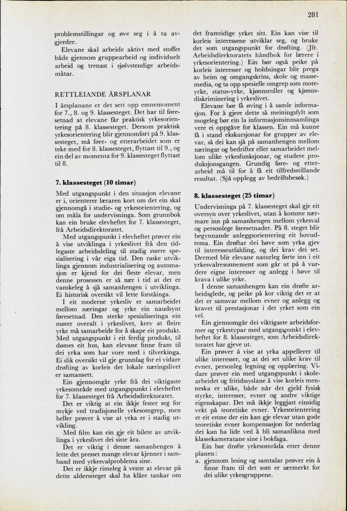 Skann 283 av Mønsterplanen 1974 · nynorsk