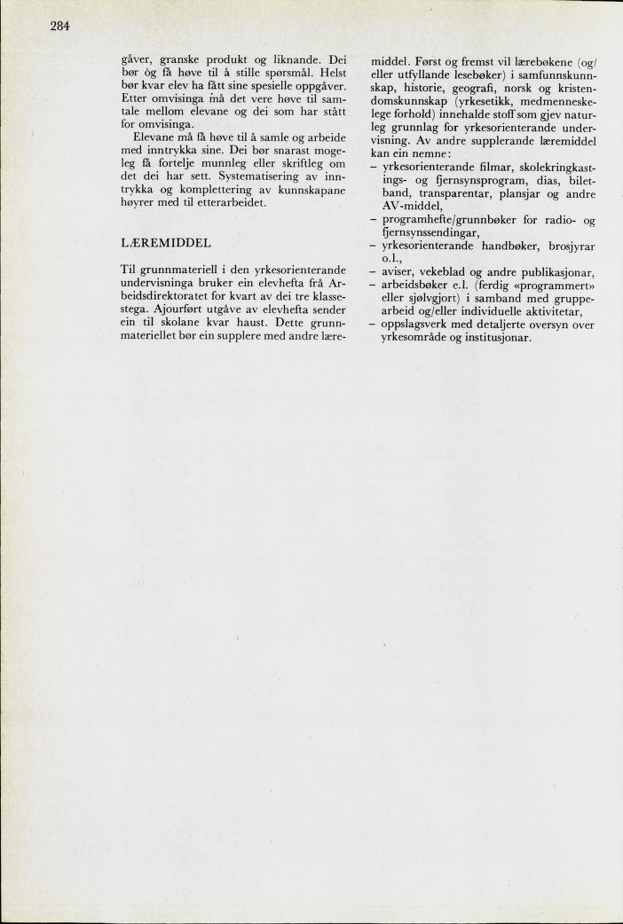 Skann 286 av Mønsterplanen 1974 · nynorsk