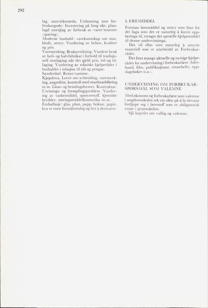 Skann 294 av Mønsterplanen 1974 · nynorsk