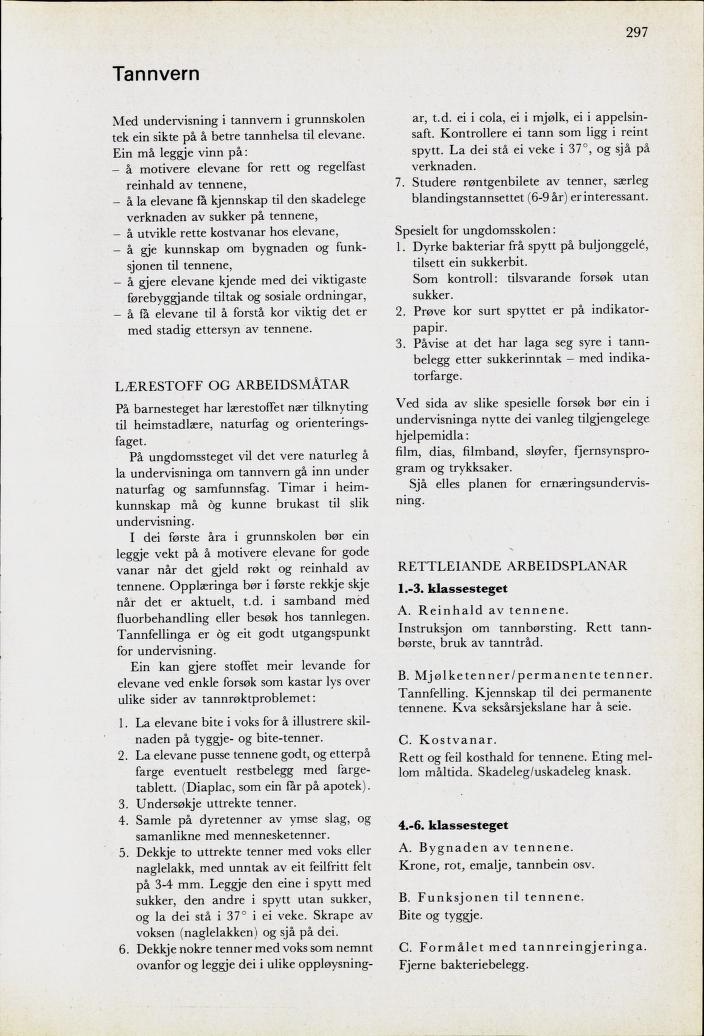 Skann 299 av Mønsterplanen 1974 · nynorsk