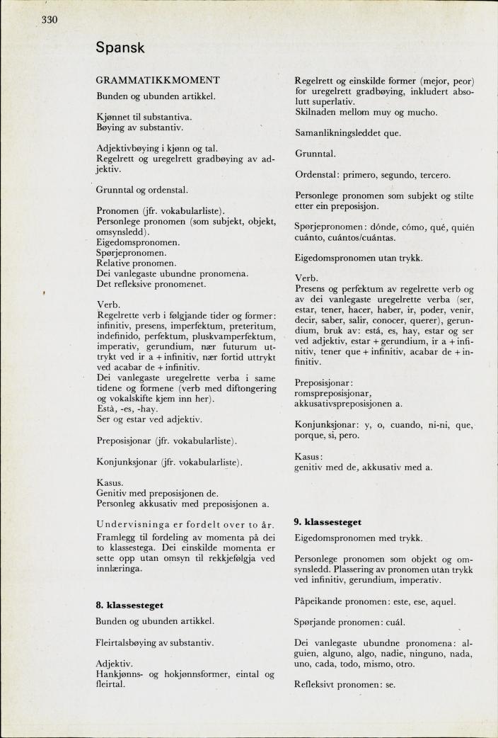 Skann 332 av Mønsterplanen 1974 · nynorsk