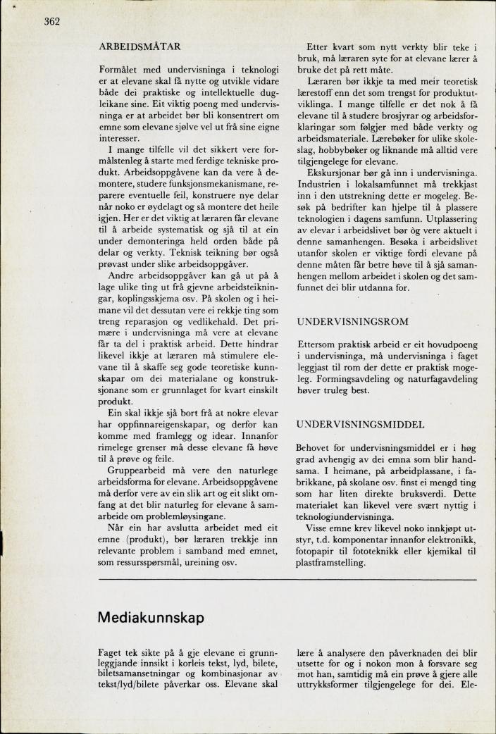 Skann 364 av Mønsterplanen 1974 · nynorsk