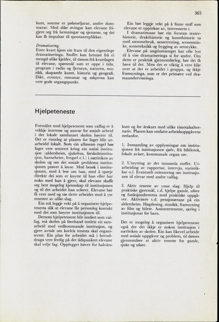 Skann 367 av Mønsterplanen 1974 · nynorsk
