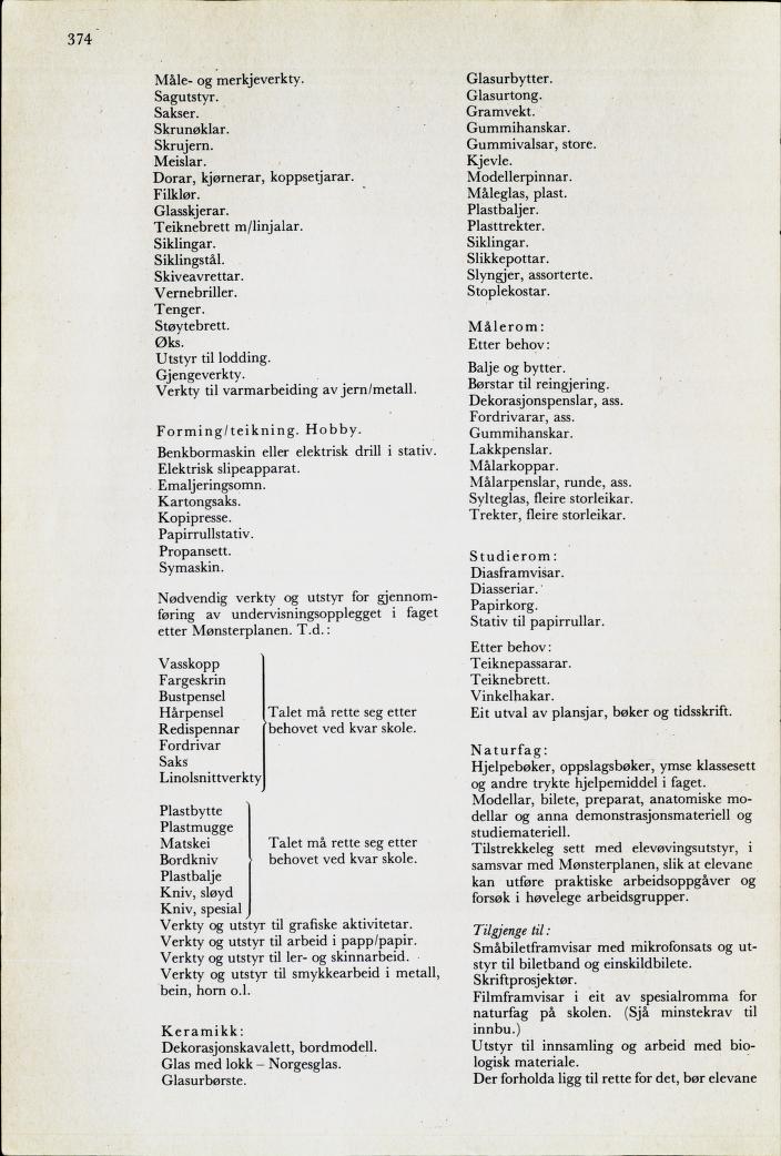 Skann 376 av Mønsterplanen 1974 · nynorsk