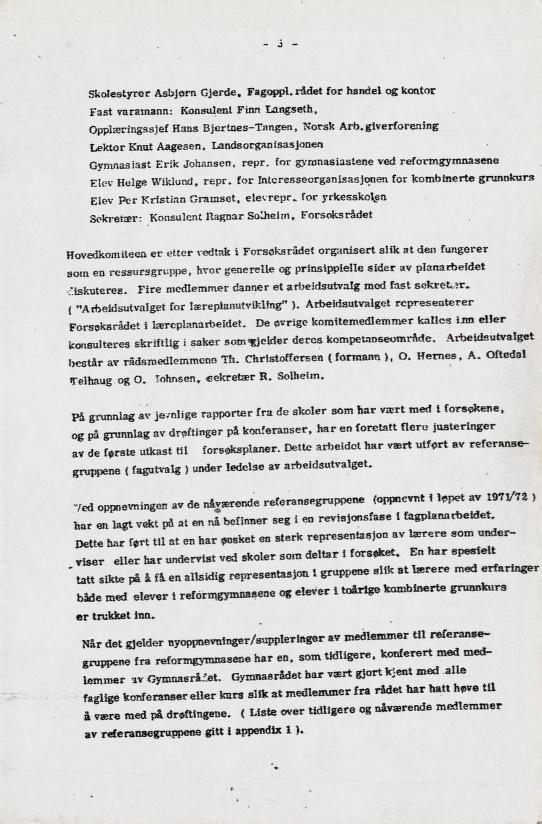 Skann 7 av Læreplan for gymnaset 1973 · del 2 obligatoriske fag