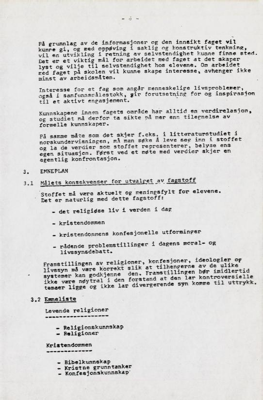Skann 11 av Læreplan for gymnaset 1973 · del 2 obligatoriske fag