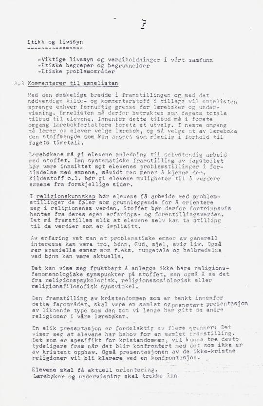 Skann 12 av Læreplan for gymnaset 1973 · del 2 obligatoriske fag
