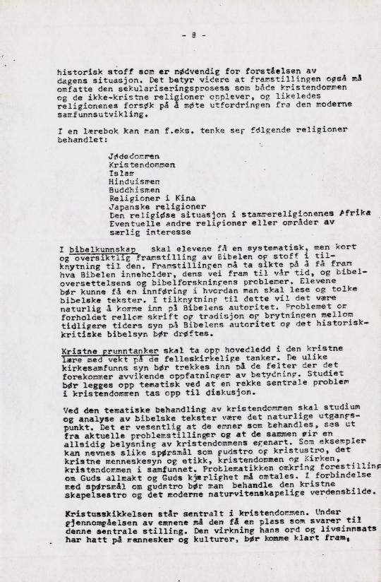 Skann 13 av Læreplan for gymnaset 1973 · del 2 obligatoriske fag