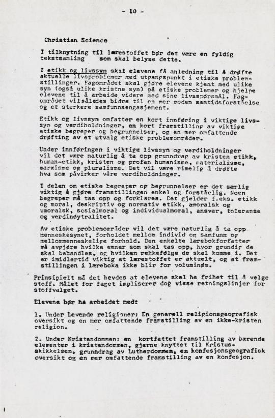 Skann 15 av Læreplan for gymnaset 1973 · del 2 obligatoriske fag