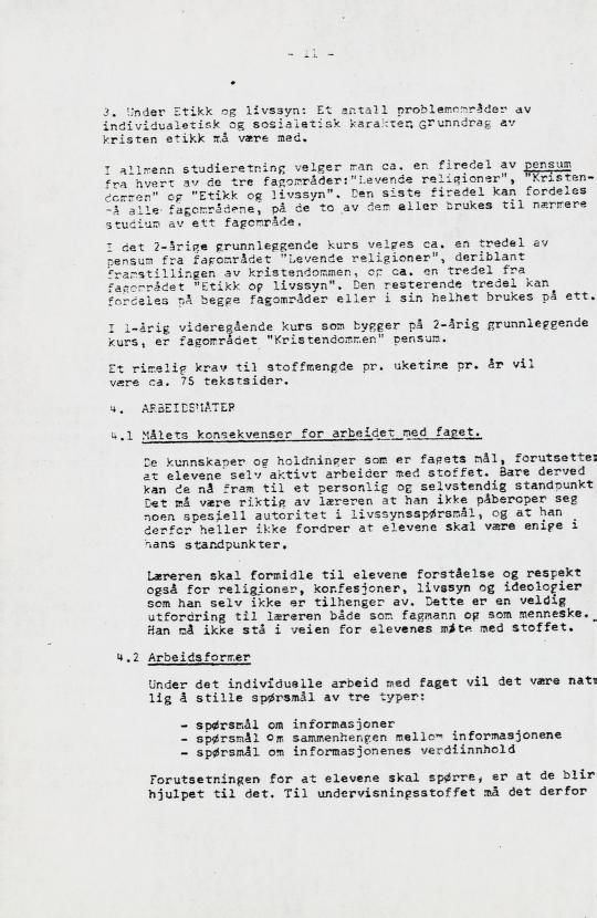 Skann 16 av Læreplan for gymnaset 1973 · del 2 obligatoriske fag