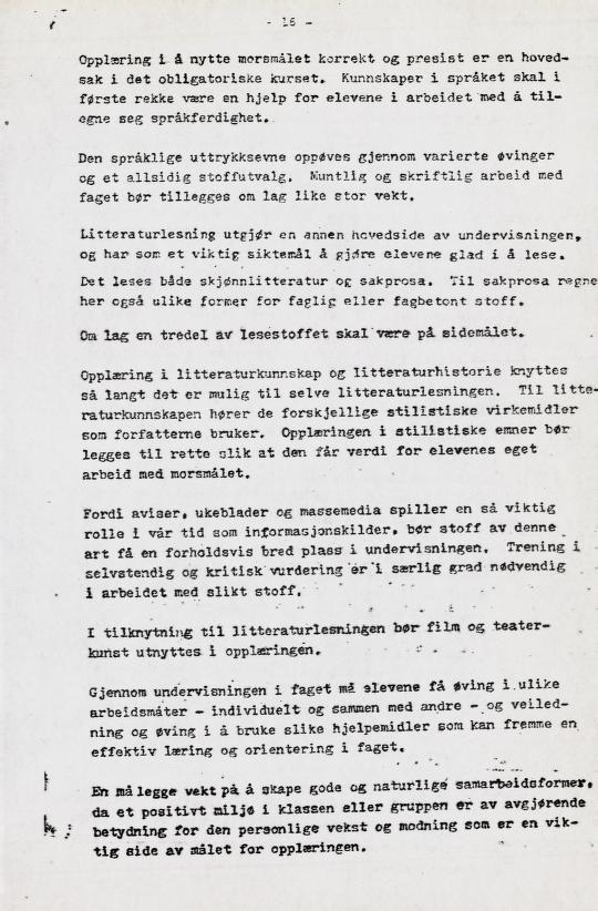 Skann 23 av Læreplan for gymnaset 1973 · del 2 obligatoriske fag