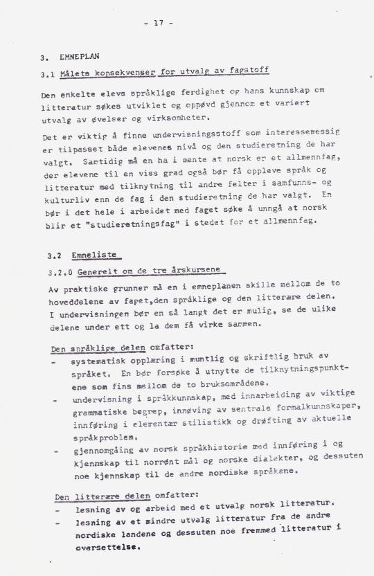 Skann 24 av Læreplan for gymnaset 1973 · del 2 obligatoriske fag
