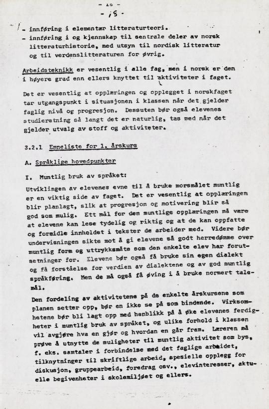 Skann 25 av Læreplan for gymnaset 1973 · del 2 obligatoriske fag