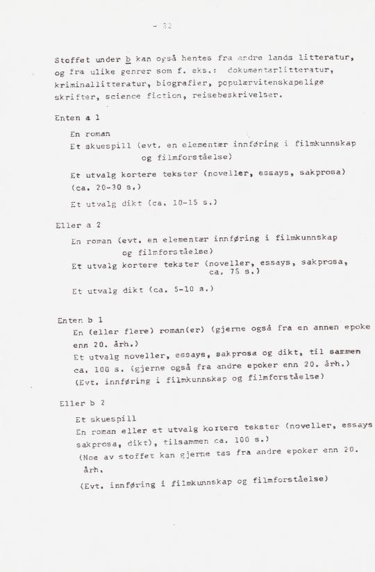 Skann 29 av Læreplan for gymnaset 1973 · del 2 obligatoriske fag