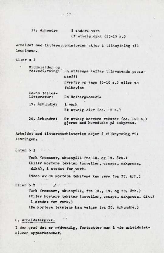Skann 34 av Læreplan for gymnaset 1973 · del 2 obligatoriske fag
