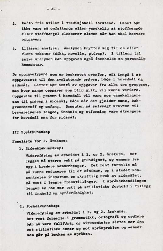 Skann 37 av Læreplan for gymnaset 1973 · del 2 obligatoriske fag