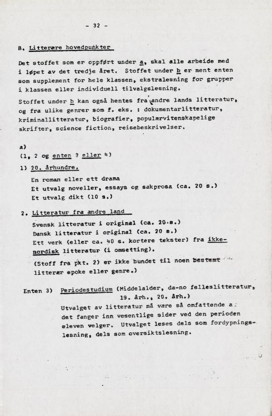 Skann 39 av Læreplan for gymnaset 1973 · del 2 obligatoriske fag