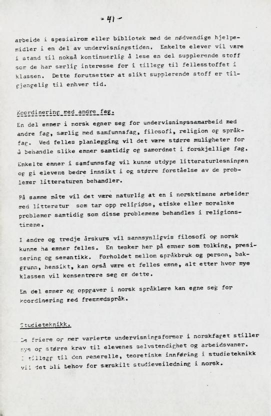 Skann 48 av Læreplan for gymnaset 1973 · del 2 obligatoriske fag