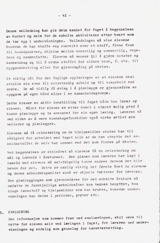 Skann 49 av Læreplan for gymnaset 1973 · del 2 obligatoriske fag