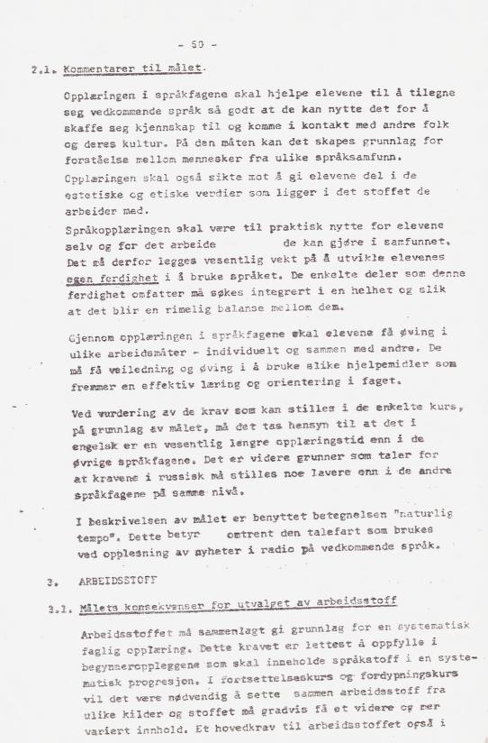 Skann 59 av Læreplan for gymnaset 1973 · del 2 obligatoriske fag