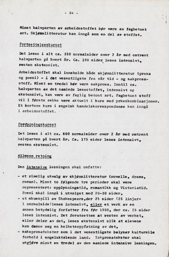 Skann 63 av Læreplan for gymnaset 1973 · del 2 obligatoriske fag