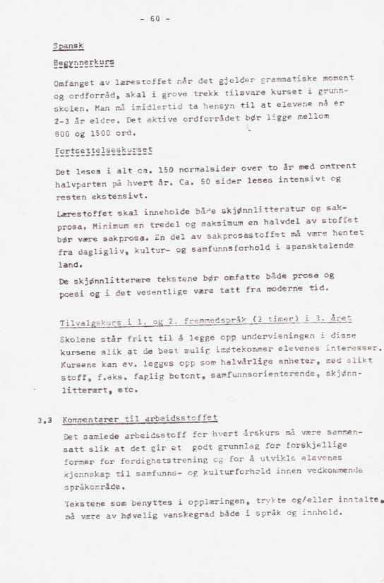 Skann 69 av Læreplan for gymnaset 1973 · del 2 obligatoriske fag