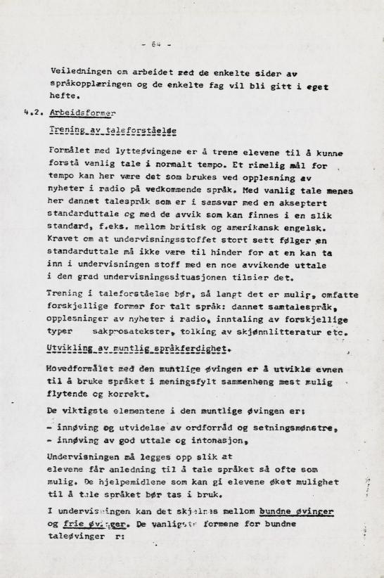 Skann 73 av Læreplan for gymnaset 1973 · del 2 obligatoriske fag