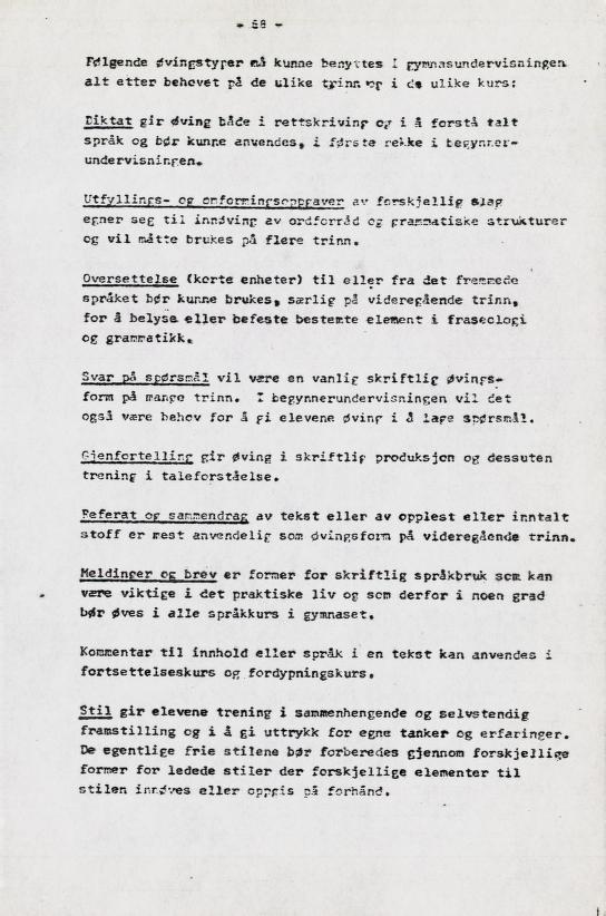 Skann 77 av Læreplan for gymnaset 1973 · del 2 obligatoriske fag