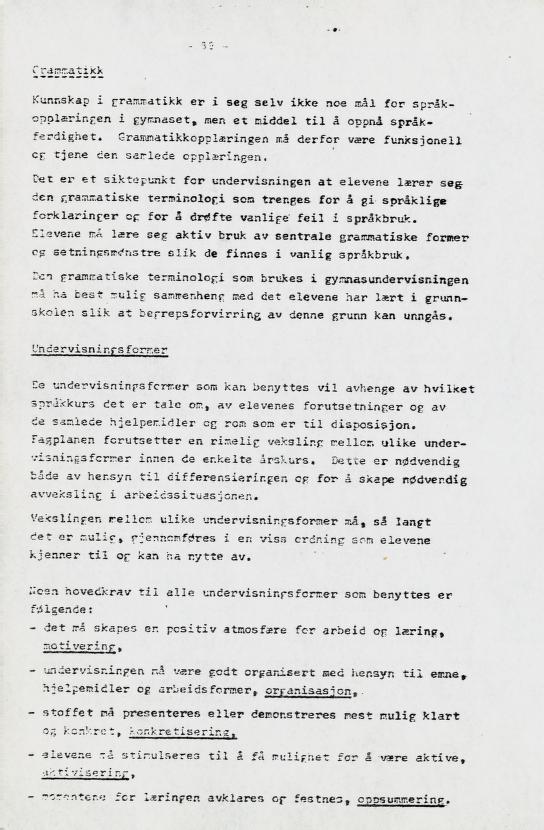 Skann 78 av Læreplan for gymnaset 1973 · del 2 obligatoriske fag