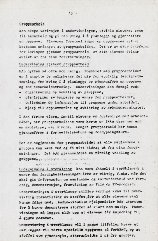 Skann 79 av Læreplan for gymnaset 1973 · del 2 obligatoriske fag