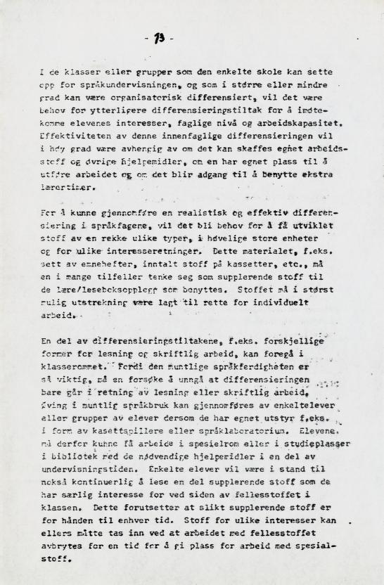 Skann 82 av Læreplan for gymnaset 1973 · del 2 obligatoriske fag