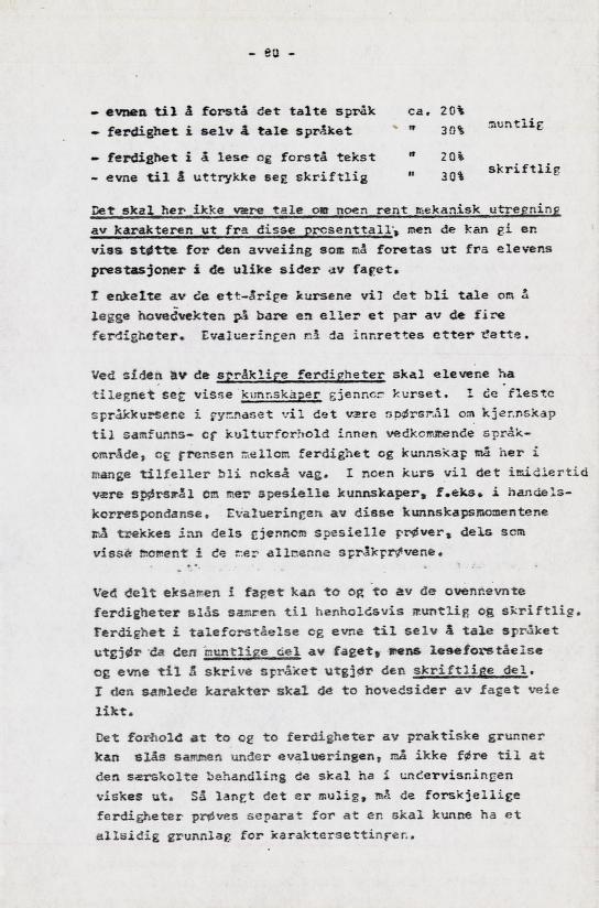 Skann 89 av Læreplan for gymnaset 1973 · del 2 obligatoriske fag
